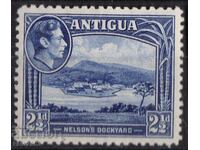 GB/Antigua-1938-KG VI-oval+views,MNH