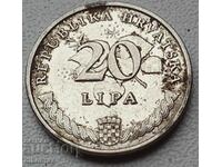Хърватия - 2015 - 20 липи - от стотинка