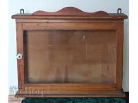 Antique wooden display case for collections