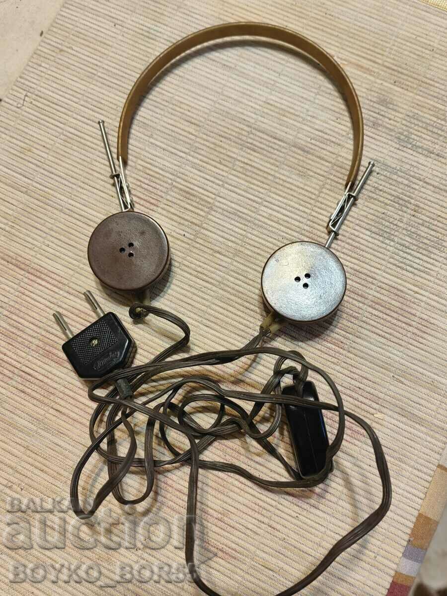 Russian Social USSR Vintage Bakelite Headphones "OCTAVA" 1950s