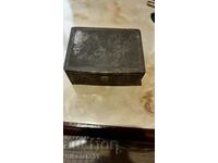 Old perfume box France silver plated, handmade