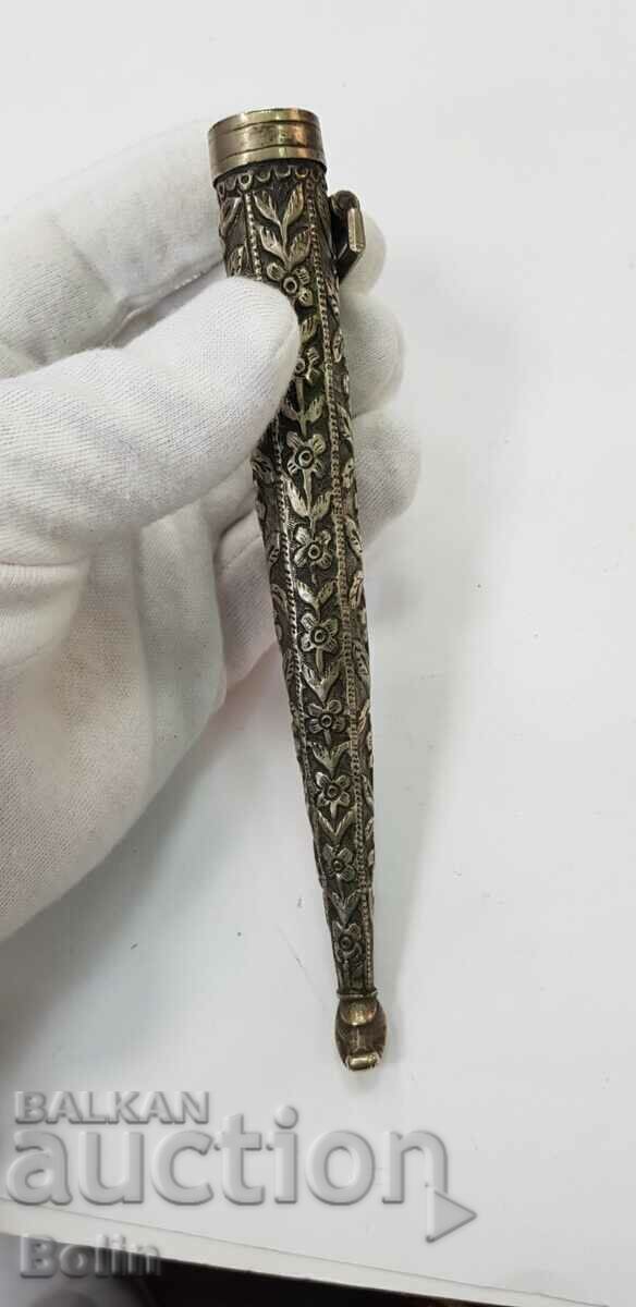 A rare forged Renaissance can of knife, karakulak, scimitar 19th century. - 6