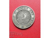 Belgium-5 cents 1895