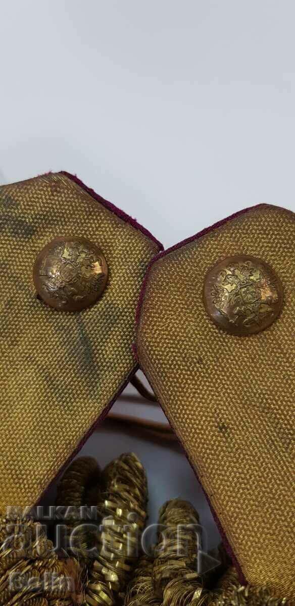 Uniquely rare Russian royal general epaulettes, general 19c. - 5 Uniquely rare Russian royal general epaulettes, general 19c. - 5