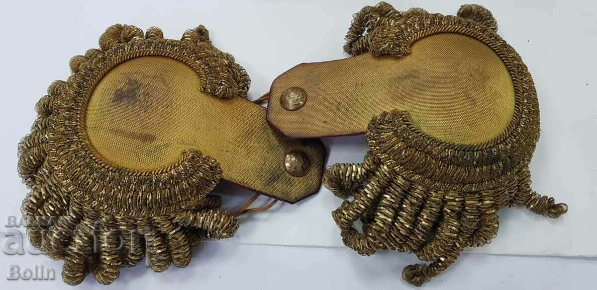 Uniquely rare Russian royal general epaulettes, general 19c. - 8 Uniquely rare Russian royal general epaulettes, general 19c. - 8