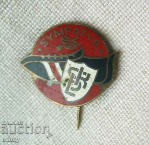 Football badge - Sports Club Lodz / LKS Lodz Sympatyk, Poland with price 5.00 BGN | € 2.56 Football badge - Sports Club Lodz / LKS Lodz Sympatyk, Poland with price 5.00 BGN | € 2.56