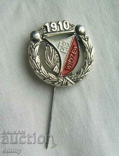 Football badge - Widzew Lodz 1910, Poland