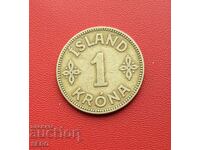 Iceland-1 kroner 1925-rare-circulation 252 x. no.