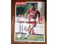 Poster de Robert Pires din 1997. cu echipa Metz