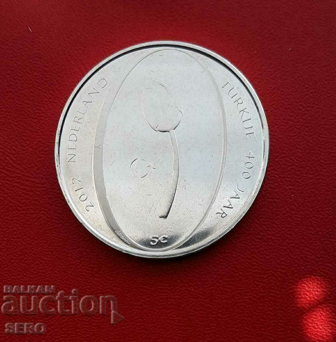 Olanda-5 euro 2012-placat cu argint
