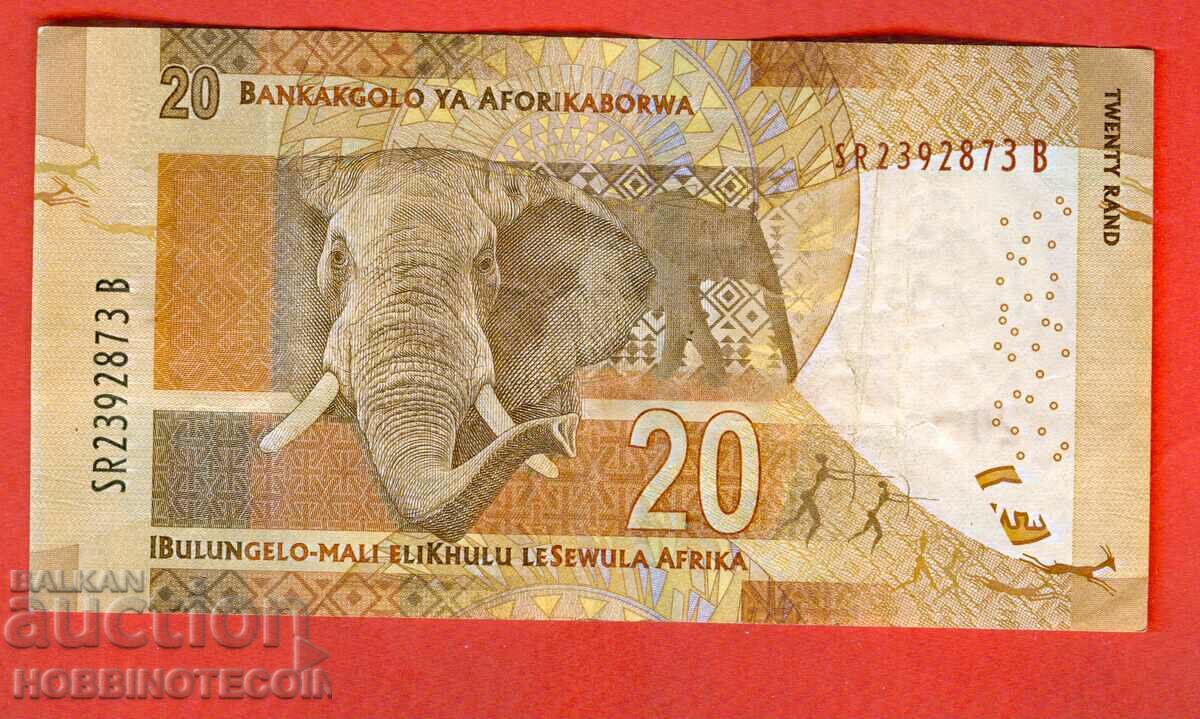 AFRICA DE SUD AFRICA DE SUD 20 Rand CU PUNCTE ediția 2015 KGANUAGO