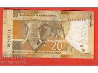 AFRICA DE SUD AFRICA DE SUD 20 Rand CU PUNCTE ediția 2015 KGANUAGO
