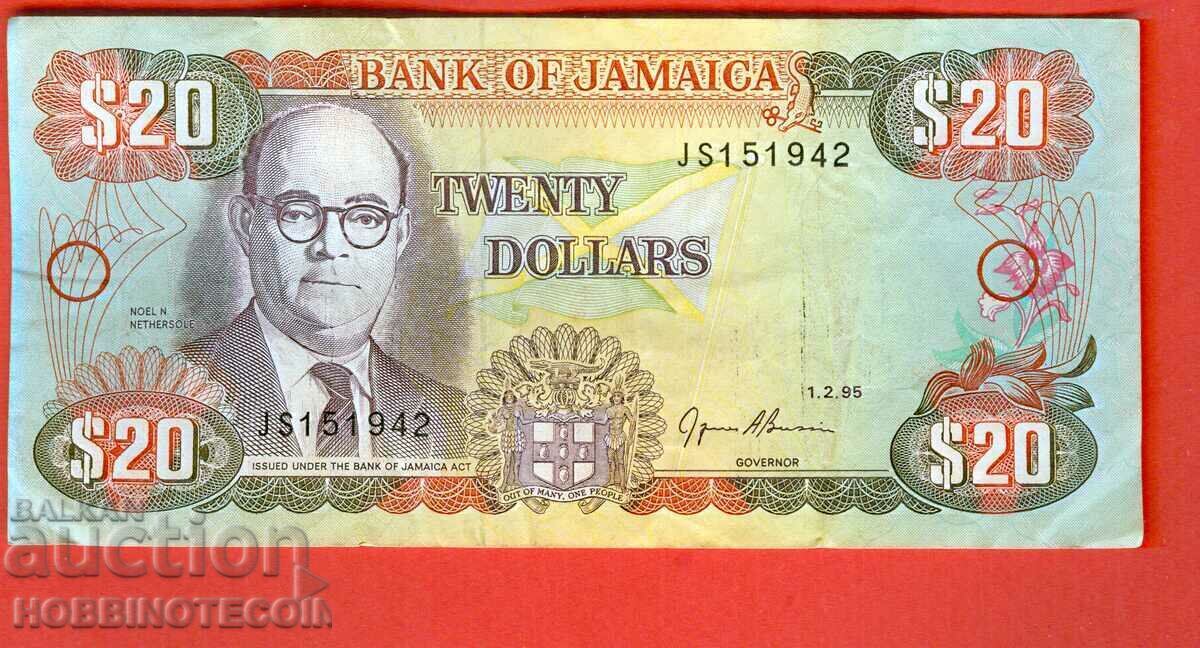 JAMAICA JAMAICA $20 issue issue 1995 JAMAICA JAMAICA $20 issue issue 1995