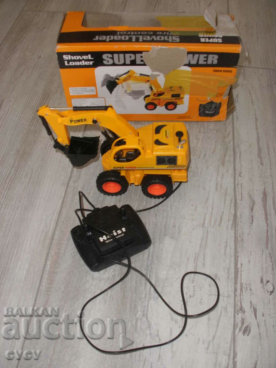 Excavator with remote control-Yellow