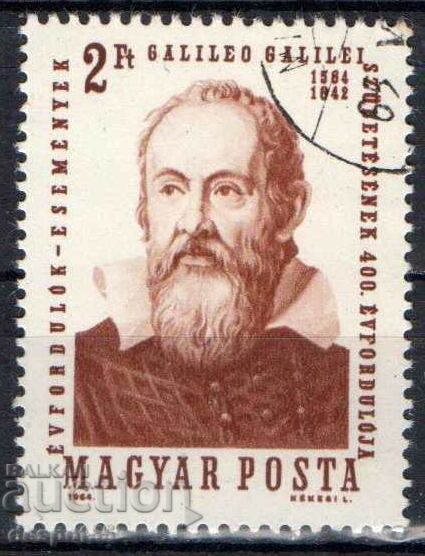 1964. Ungaria. 400 de ani de la nașterea lui Galileo Galilei.