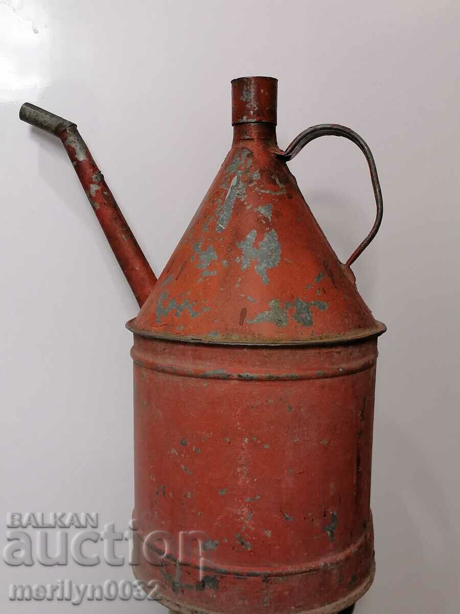 Old WW2 metal watering can galvanized fuel tube bucket pot with price 52.00 BGN | € 26.59 Old WW2 metal watering can galvanized fuel tube bucket pot with price 52.00 BGN | € 26.59