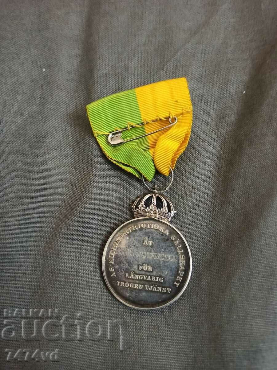 Silver medal Gustav Vl with price 150.00 BGN | € 76.69 Silver medal Gustav Vl with price 150.00 BGN | € 76.69