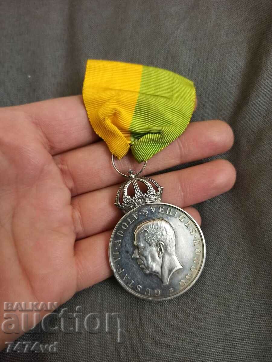 Сребърен медал Gustav Vl
