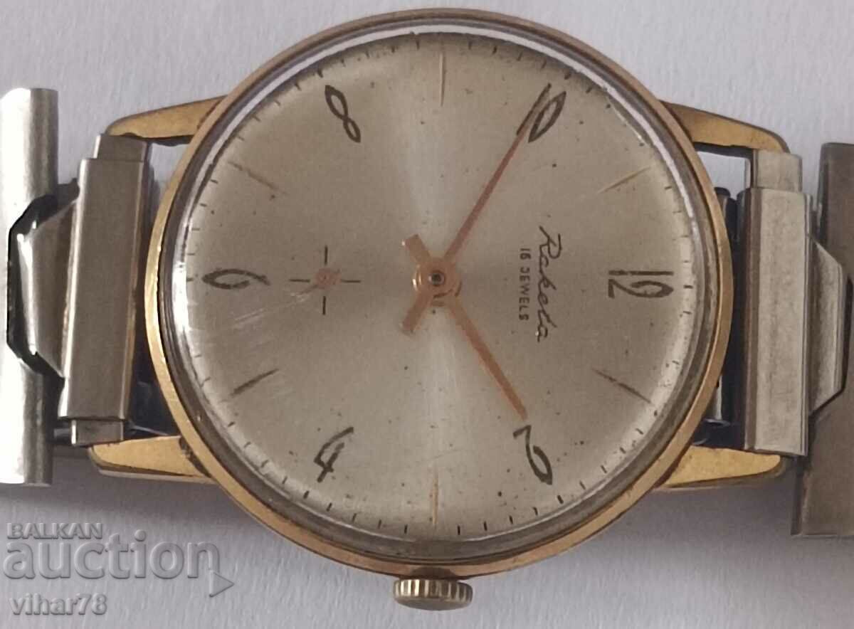 Παράδοση ΑΝΔΡΙΚΟ ΧΡΥΣΟ ΡΟΛΟΓΙΟ 20 MICRON ROCKET