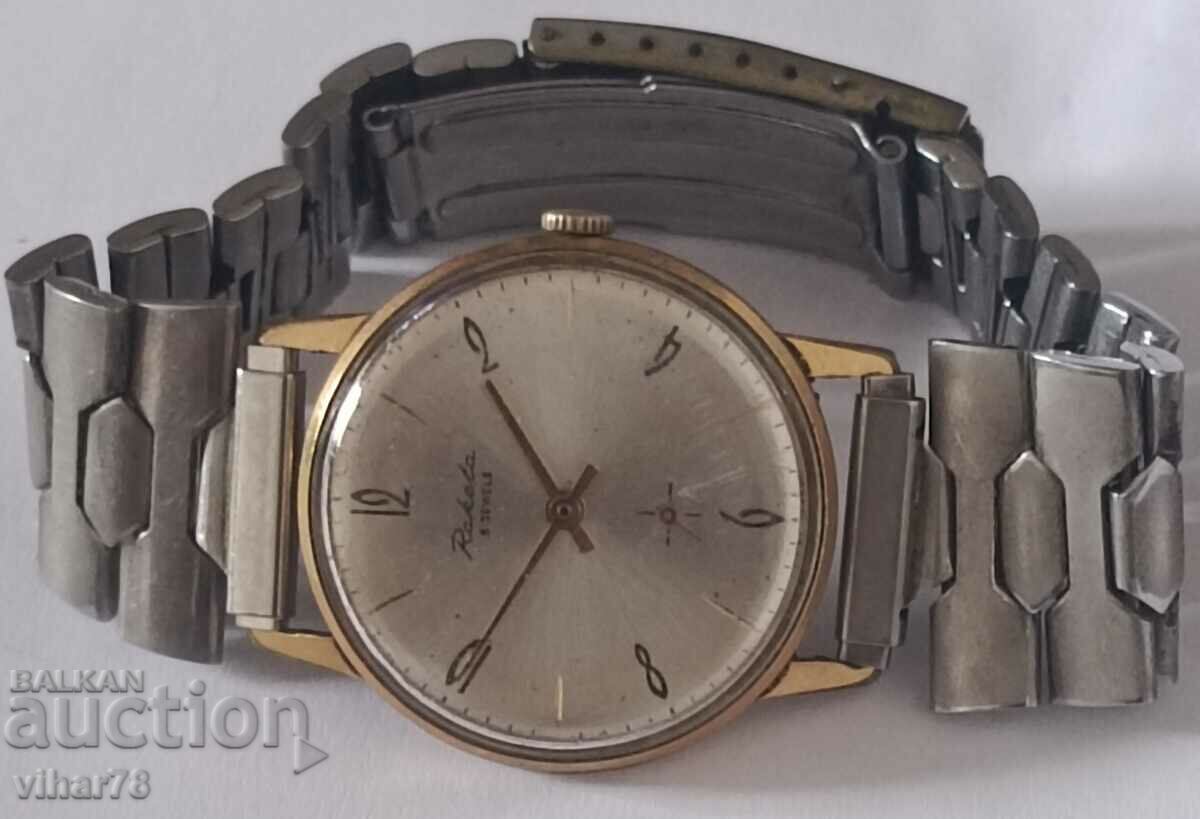 20 MICRON ROCKET MEN'S GOLD WRIST WATCH - 5 20 MICRON ROCKET MEN'S GOLD WRIST WATCH - 5