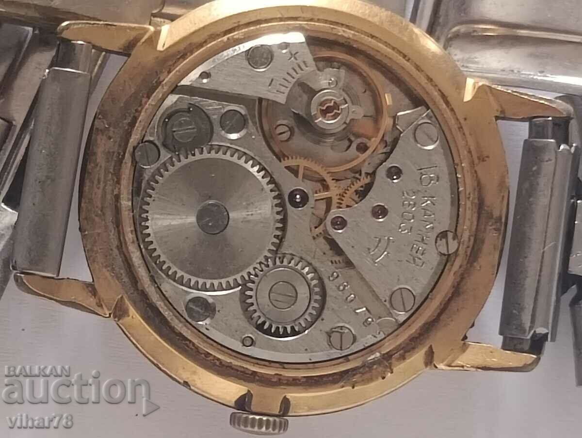 20 MICRON ROCKET MEN'S GOLD WRIST WATCH - 6 20 MICRON ROCKET MEN'S GOLD WRIST WATCH - 6