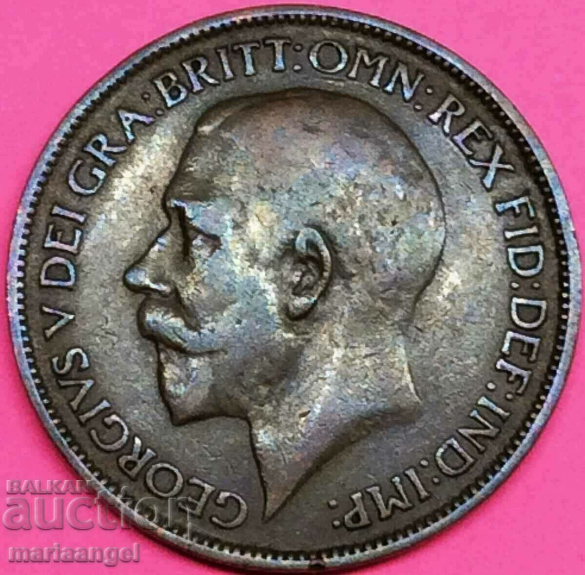 Marea Britanie 1/2 Penny 1922 Bronz