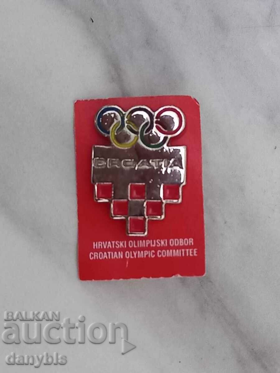 Insigna - Comitetul Olimpic al Croației