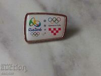 Значка - Олимпийски комитет на Хърватска - Рио 2016 г