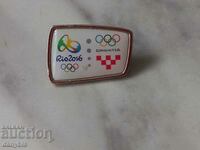 Insigna - Comitetul Olimpic Croat - Rio 2016