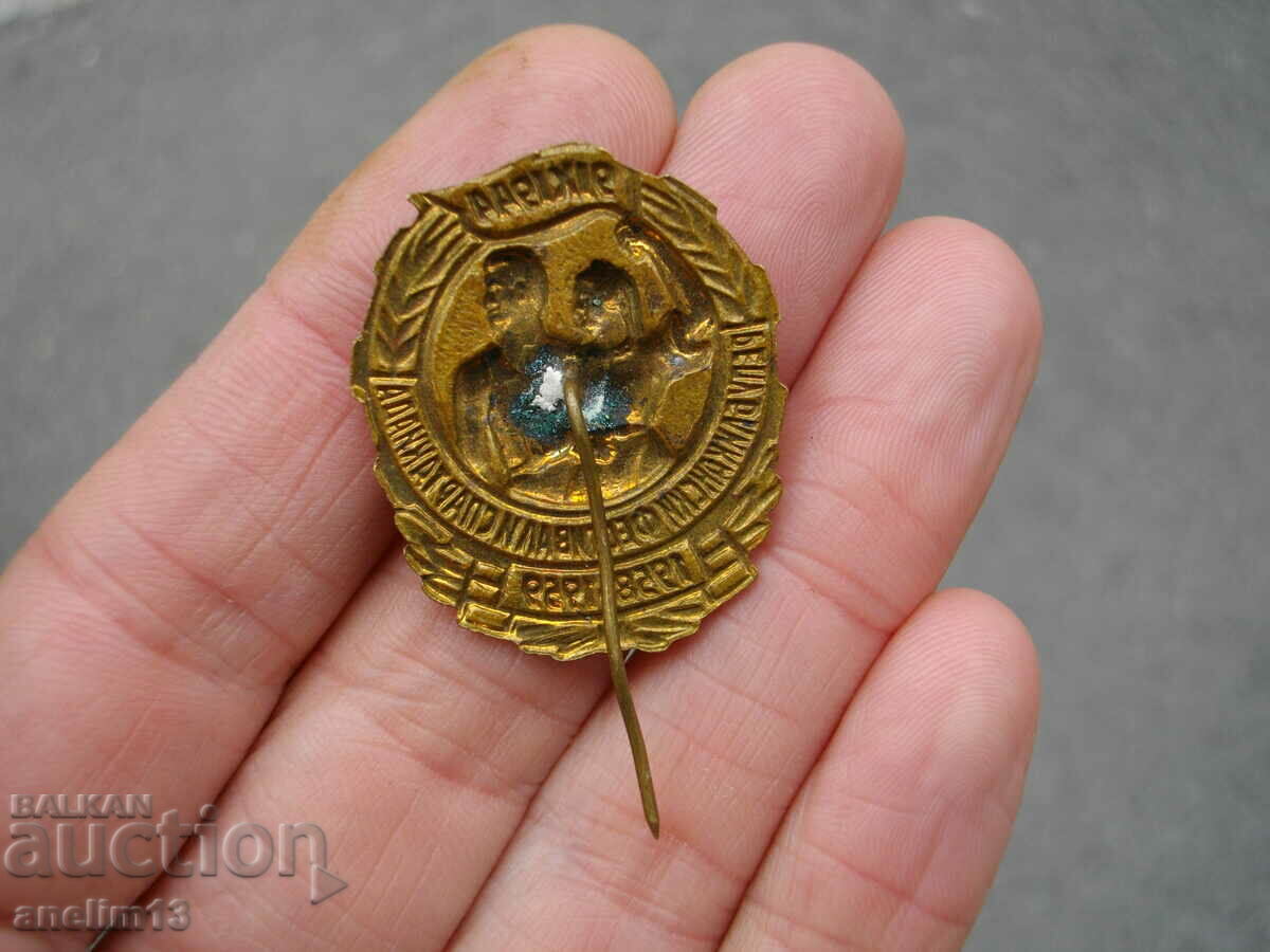 Delivery of BADGE 1958-1959 REPUBLICAN FESTIVAL BRONZE ENAMEL Delivery of BADGE 1958-1959 REPUBLICAN FESTIVAL BRONZE ENAMEL