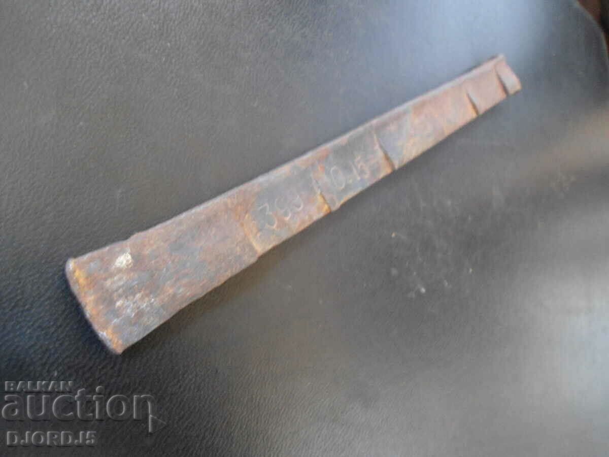 Old tool, cutter, markings with price 3.00 BGN | € 1.53
