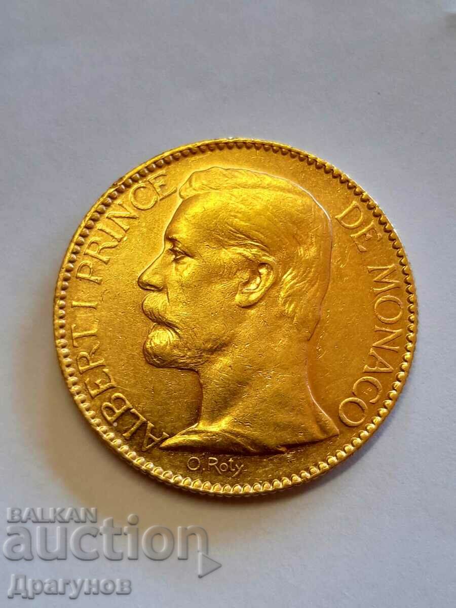 100 франка Монако принц Алберт I