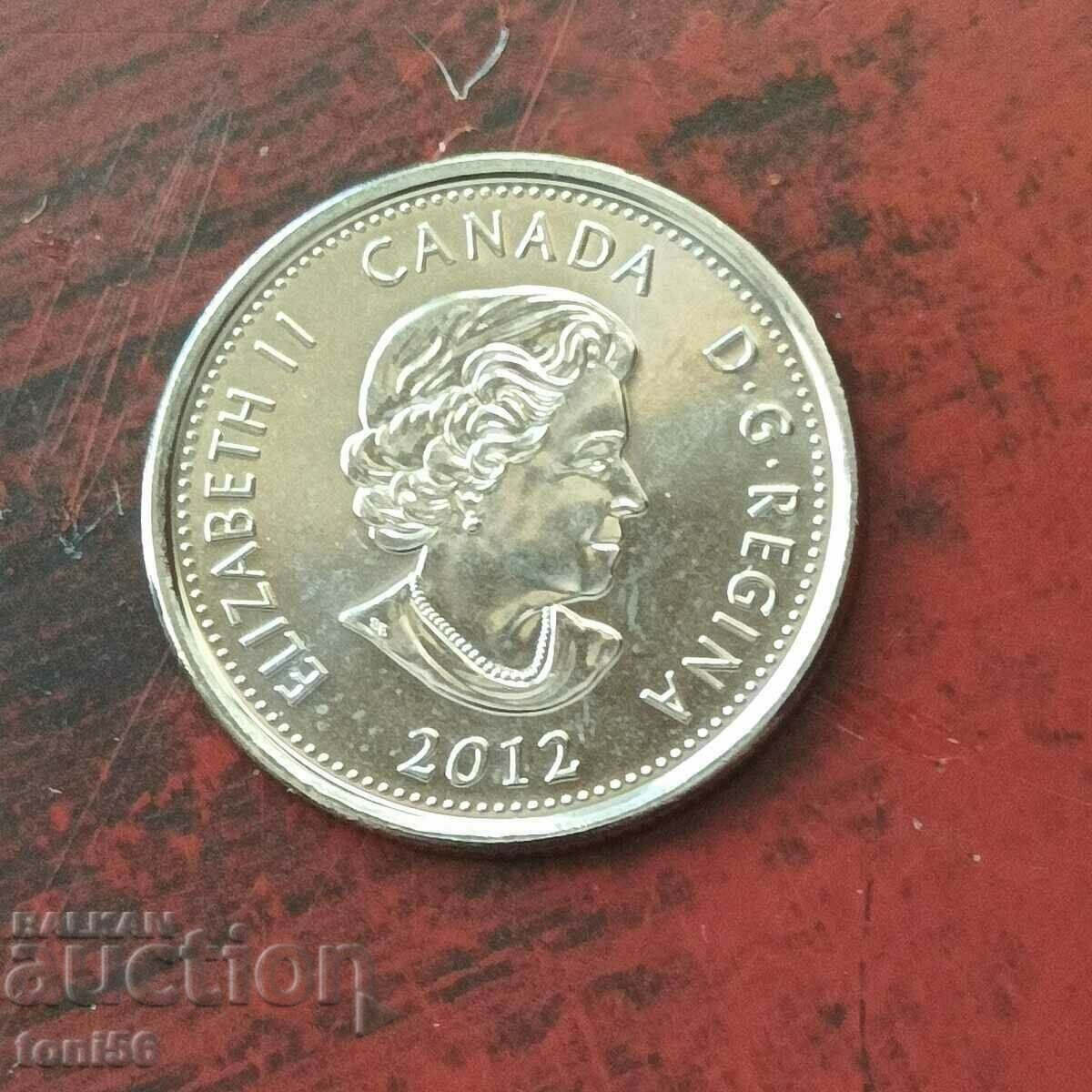 Canada 25 cents 2013 UNC - Heroes of the War of 1812 with price 3.00 BGN | € 1.53