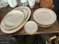 Old set of German porcelain plates