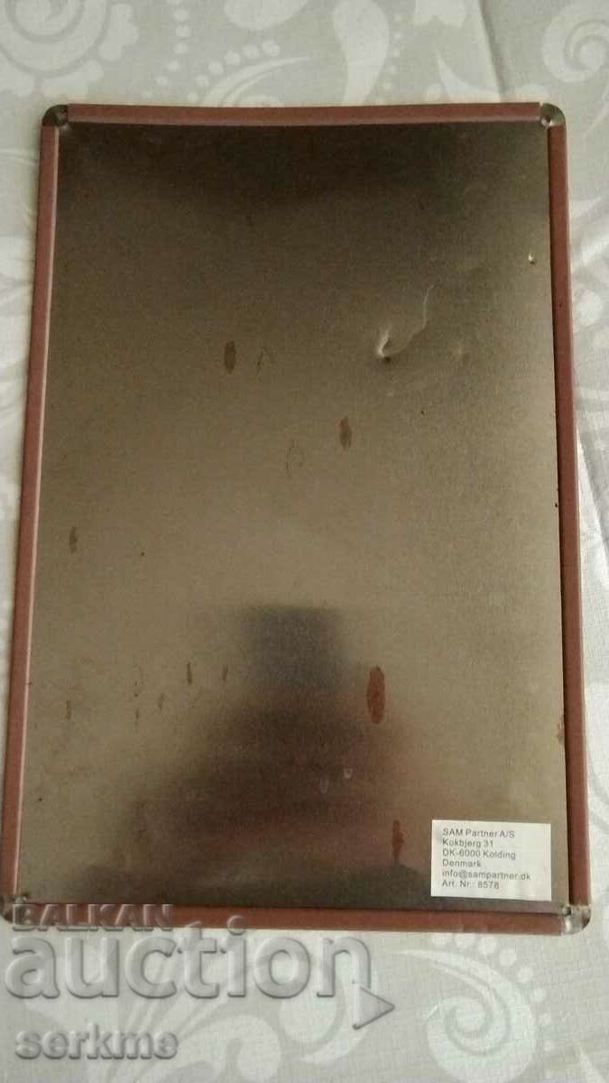 Auction Metal plate Auction Metal plate