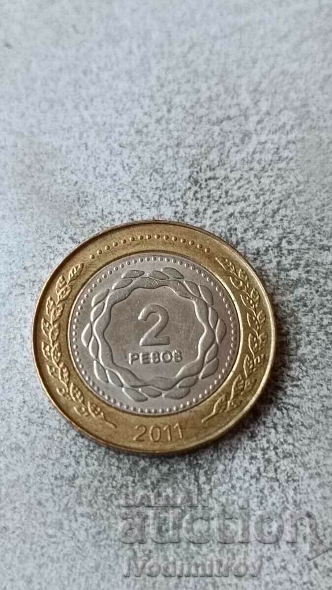 Argentina 2 pesos 2011