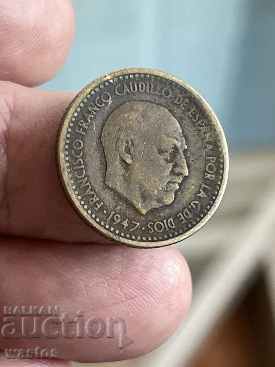 Spain 1 peseta 1947