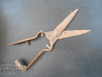 Old forged scissors, interior