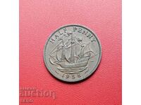 Marea Britanie - 1/2 penny 1958