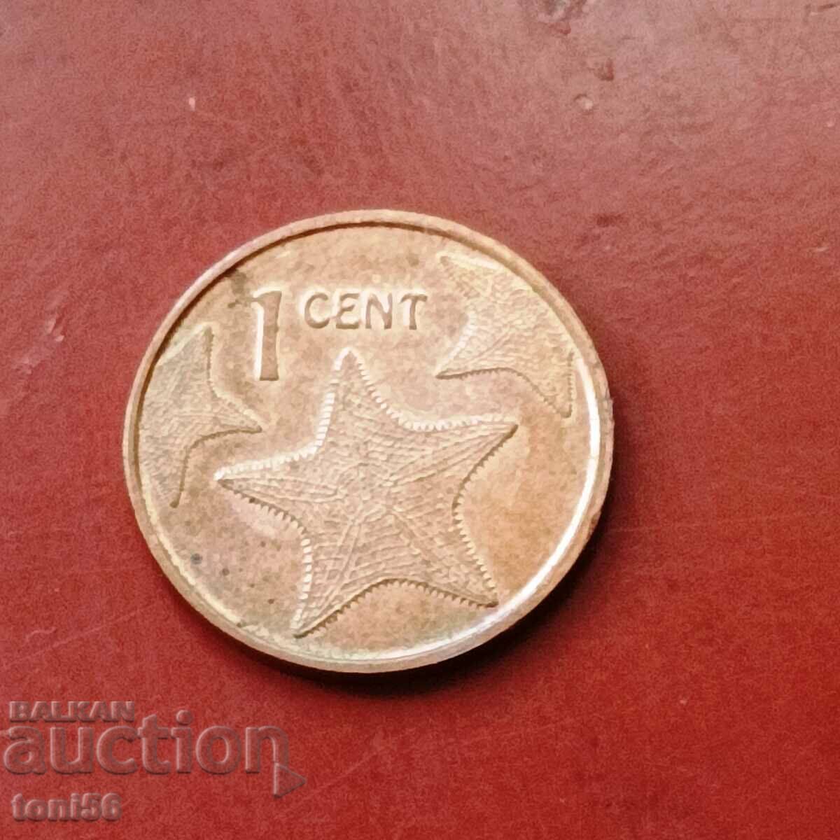 Bahamas 1 cent 2015 UNC