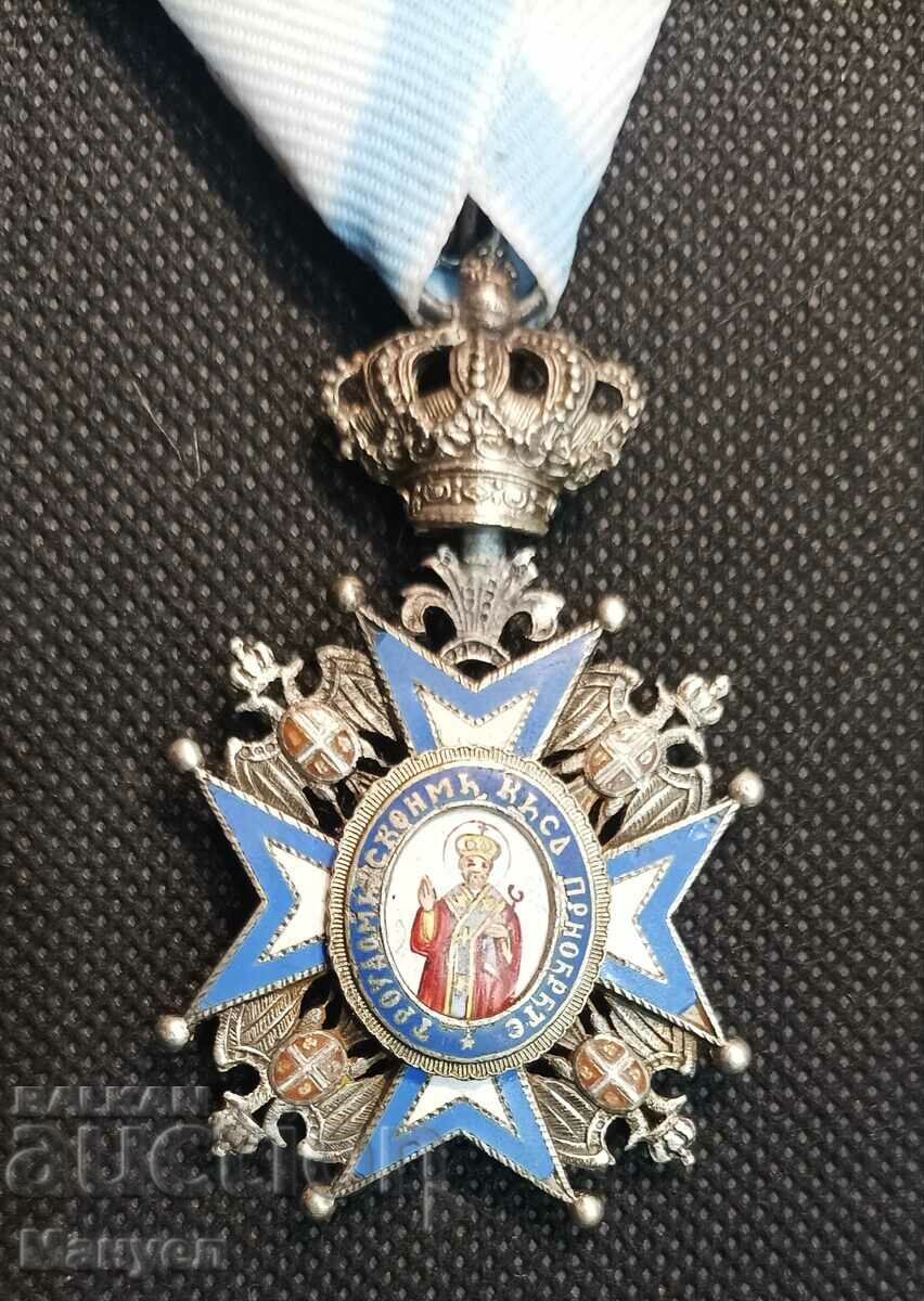 Kingdom of Serbia, Order of "Saint Sava" V degree. - 6 Kingdom of Serbia, Order of "Saint Sava" V degree. - 6