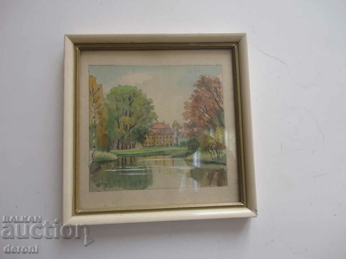 Auction  Old picture etching