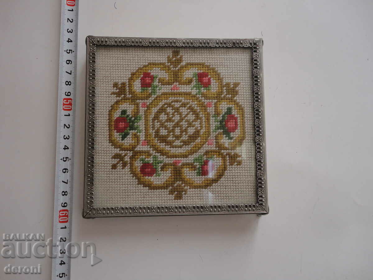Old tapestry picture bronze frame with price 30.00 BGN | € 15.34