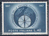 1967. Italia. 100 de ani de societate geografică în Italia.