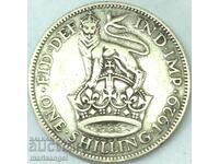 Marea Britanie 1 Shilling 1929 Argint