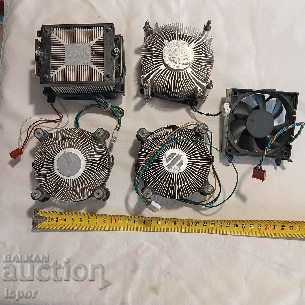 Radiators with fans