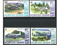 Καθαρά γραμματόσημα Aviation Airplanes 1980 από το νησί Norfolk