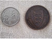 2 чуждестранни монети