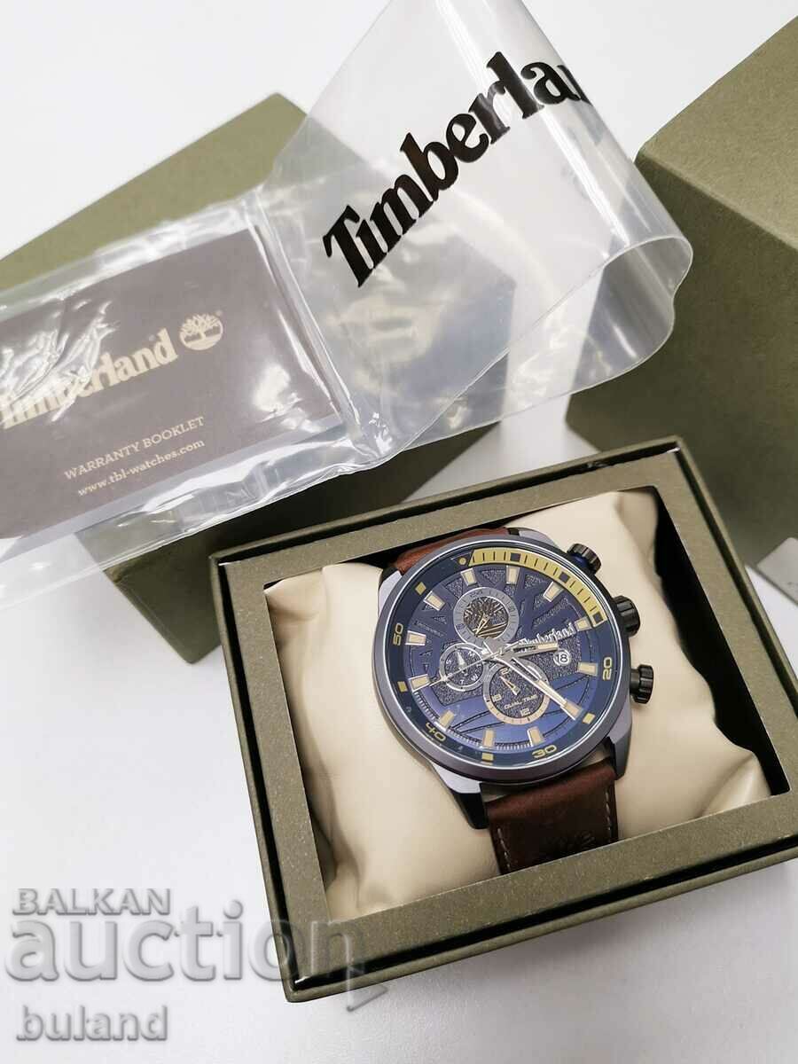 НОВ Мъжки Часовник Timberland Dual Time Ден Дата Тимбърленд