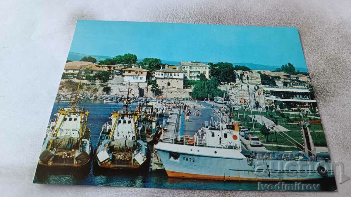 Καρτ ποστάλ Nessebar Port 1985